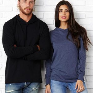 Camiseta capucha manga larga unisex Bella and Canvas 3512