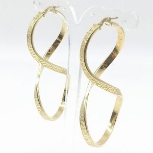 Par de pendientes de aro en oro de 18 ktes Ref 263/7