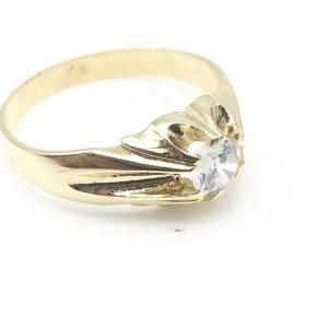 Solitario en oro de 18 kilates  Ref 346