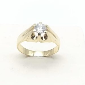 Solitario en oro de 18 kilates  Ref 347