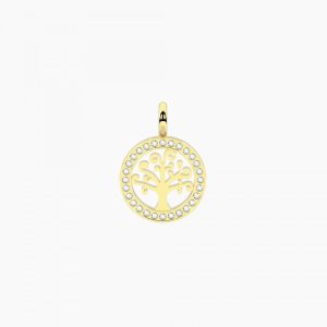 Colgante dorado con árbol de la vida Albero della vita