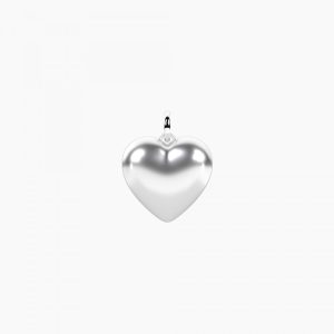 Colgante en forma de corazón convexo Cuore mio