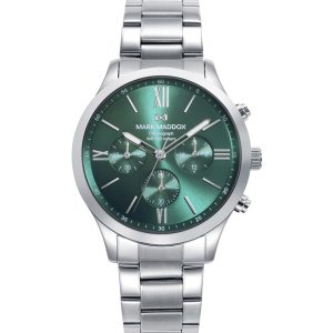 Reloj caja de acero 10 atm y brazalete de acero con movimiento cuarzo