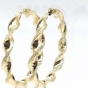 Par de pendientes de aro en oro de 18 ktes  Ref 261/6
