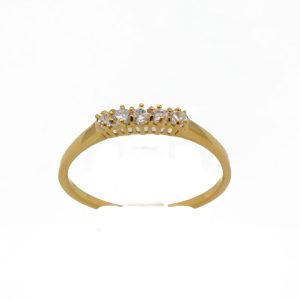 «5 ESTRELLAS» anillo Plata bañada