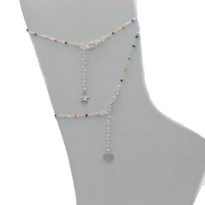 «BAHAMAS» tobillera Plata de Ley