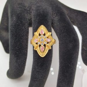 Sortija/anillo en oro de 18 kilates  Ref 643