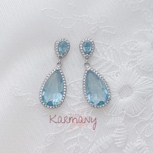 Pendientes de Plata Mexico Celeste