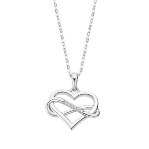 Collar corazón infinito.