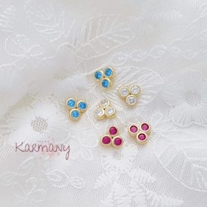 Pendientes de Plata Alassio Dorados