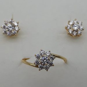 Conjunto en oro de 18 ktes  Ref 117/1010A