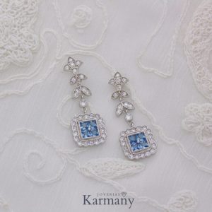 Pendientes Estocolmo Celeste