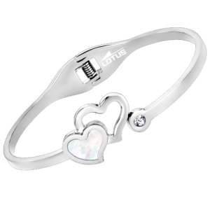 Pulsera rígida corazones Lotus style