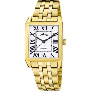 RELOJ DE HOMBRE SQUARE SERIES PLATA CON CORREA DE ACERO CHAPADO 18984/3