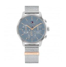 Reloj Tommy Hilfiger Blake Plateado y Azul Cronógrafo Mujer 1782807
