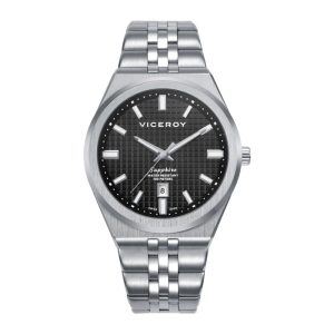Reloj Viceroy Swiss Made Plateado y Negro Analógico Hombre 45115-57
